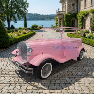 Voiture électrique miniature vintage rose classique, livraison directe usine, pour transport rapide et spécial - Product Image 1