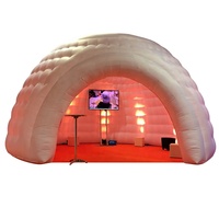 Tenda Gonfiabile a Cupola con Illuminazione LED Bianca, Impermeabile, per Eventi all'Aperto, Feste, Matrimoni, Uso Commerciale, Dimensioni Personalizzabili
