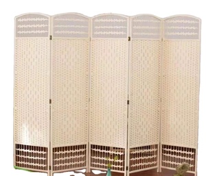 Divisorio per schermo privacy in legno massello curvo per interni semplicità - Product Image 1