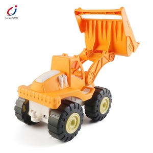 Chengji juguete – jouet de construction de paille de blé, <span class=keywords><strong>bulldozer</strong></span> de <span class=keywords><strong>dessin</strong></span> <span class=keywords><strong>animé</strong></span>, camion coulissant, jouet de camion de paille d'ingénierie éducative - Product Image 4