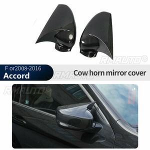 Cubierta de Espejo Retrovisor para Honda Accord 8va, 8.5va y 9na Generación (08-2017), Aspecto de Fibra de Carbono Negro Brillante - Product Image 5