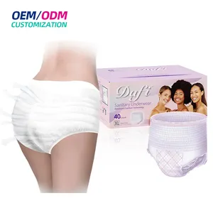 Servilletas sanitarias desechables Ropa interior de alta absorción para mujer Pantalones menstruales para mujer