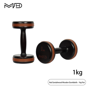 1 Paio di Manubri in Legno di Alta Qualità e Resistenti da 1 KG - Attrezzatura per Allenamento di Forza per Braccia e Gambe - Sicuri per l'Allenamento di Forza - Product Image 1