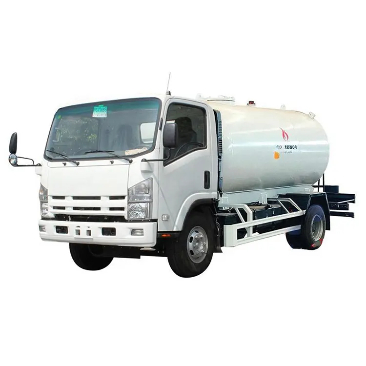 ISUZU NPR LPG Gas Tanker Truck 6000 Liter LNG Fuel Tanker Trucks for Sale