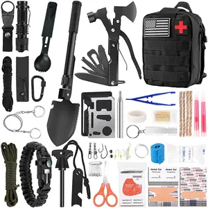 Supuer Survival kit công cụ Cắm Trại Đi Bộ Đường Dài Bug Out Bag, ngoài trời khẩn cấp Kit SOS chiến thuật Viện trợ đầu tiên Bộ dụng cụ