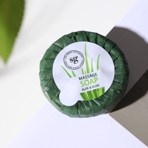 Saponetta Rotonda di Alta Qualità 5 Stelle per Hotel, Ricca di Estratto di Aloe Vera, Pulizia Profonda, Lussuosa Mini Saponetta per Hotel - Product Image 5