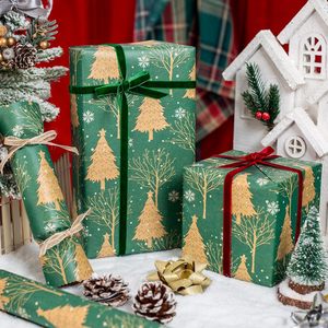MAYPLUSS Green Kraft Christmas <b>Wrapping</b> <b>Paper</b> 17Inch X 33Feet Recyclable Matte Holiday Gift Wrap - Product Image 2