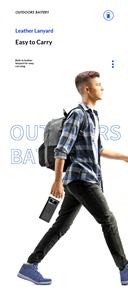 Batterie externe multi-ports à charge ultra-rapide 80000 mAh 120 W avec lampe torche LED intégrée et sangle de transport, grande capacité - Product Image 4