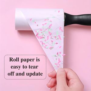 Rouleaux anti-poussière extra-adhésifs pour la maison, 60 feuilles de recharges, pour meubles, vêtements, canapés, avec support de logo, pour poils d'animaux - Product Image 4