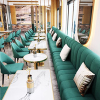 Ensemble de tables et chaises de restaurant de style nordique moderne, tabourets de bar, banc long, canapé pour l'école, l'hôtel, meubles de salle à manger durables et écologiques