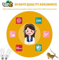 Lucky Herp Long UVB Life High CRI UVB5.0 UVB10.0 UVB15.0 UVB UVA Reptile Lampes pour Amphibiens Lézards Avec ETL CE Certifié
