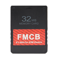 Carte mémoire FMCB V1.966 Premium pour console PS2 Fat, stockage de données, jeux USB pour PS1, jeux rétro, stockage haute efficacité