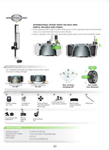 Cambio pneumatico semi automatico e bilanciatore ruota braccio laterale Asist PL-6092IT cambio pneumatico - Product Image 3