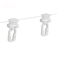 Support de rideau d'eau en plastique en forme de S, à distance fixe, avec perles de rideau serpent, design moderne et simple, personnalisable