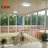 Cbox Lüks 20ft Prefabrik Mobil Kabin Düşük Fiyatlı Bahçe Evleri Avlu Dairesi Sandviç Panel Düz Paket Konteyner Ev