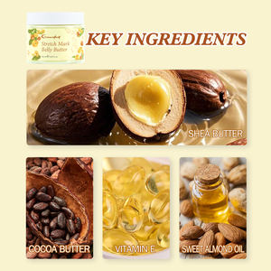 Neue Stretch Mark Bauch butter creme Shea butter Vitamin <span class=keywords><strong>E</strong></span> Kokosöl Feuchtigkeit Verbessern Sie die Haute lastizität Produkt für Dehnung streifen - Product Image 5
