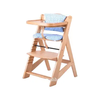 Cabrio ahşap kreş mobilyaları yüksek bebek sandalyesi satıcısı