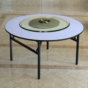 6フィートと8フィートの丸いPVC合板折りたたみテーブル使用宴会テーブル
