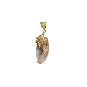 Pendentif en argent S925 avec perle baroque, accessoire de collier vide à personnaliser pour femme, forme spéciale 1403, idéal pour les occasions de cadeaux - Product Image 5
