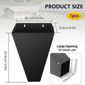 Cono de Sacrificio de Acero Inoxidable para Aves de Corral, Jaula para Gallos Pequeños y Gallinas Grandes, Herramienta para Sacrificio de Aves de Corral, Superventas - Product Image 3