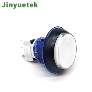 ปลั๊กอเนกประสงค์คุณภาพสูง JY Wholesale ขนาด 42 มม. ปุ่มกดพลาสติกแบบแบนพร้อมไฟ LED สำหรับเครื่องเกมอาร์เคด ใช้กับเหรียญแบบอังกฤษ - Product Image 1
