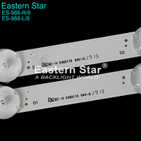 Rétroéclairage LED d'usine ES-988 IC-B-AOAG55DA39R, IC-B-AOAG55DA39L pour téléviseur Vizio 55 pouces, barre LED 8+8LED 10 pièces