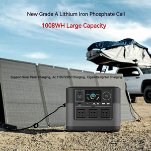 Centrale Électrique Portable de Camping 1200W en Gros, 1kWh 1008Wh 1000W, Solaire d'Extérieur de Secours avec Panneau Solaire Pliable - Product Image 4