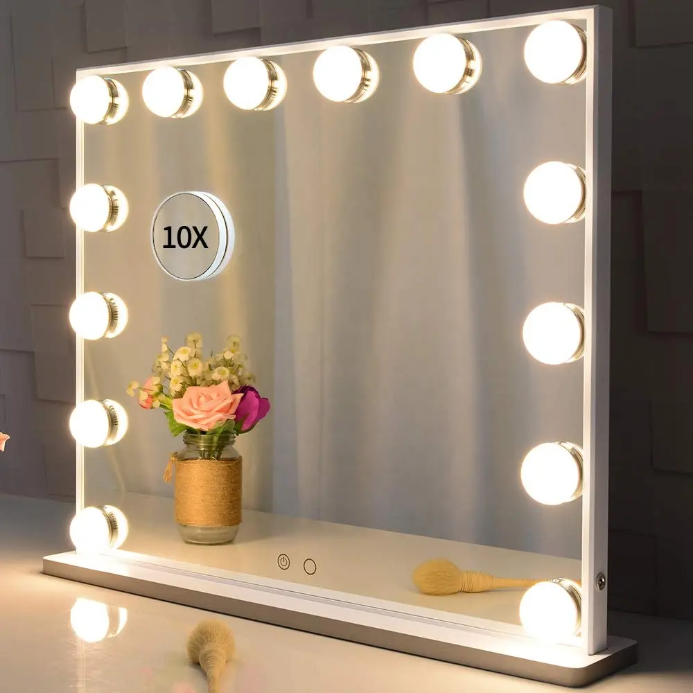 Beautme Wholesale Mirrors Led 14bulbs Make Up Spiegel Hollywood Style Vanity Light Makeup Mirror with lights