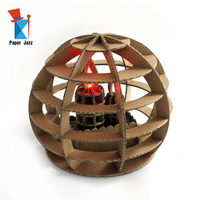Lanterne de bureau en bois personnalisable DIY, jouet éducatif de dessin animé, pour la décoration de la maison, puzzle 3D en carton ondulé à assembler, idéal pour les cadeaux
