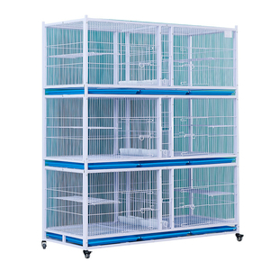 Large Galvanized Steel Pigeon <strong>Cage</strong> for Racing &amp; Breeding Durable Foldable Design Breathable &amp; Easy Assembly Indoor/Outdoor Use - Product Image 1