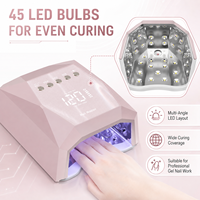 Lampe à ongles UV LED puissante Yaqin professionnelle pour la maison et le salon, 120W, 5200mAh, capteur intelligent, écran LCD