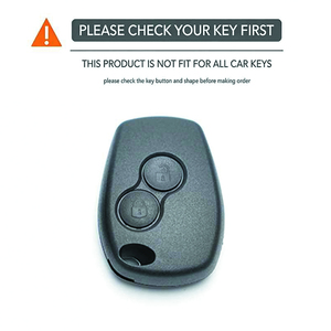 Housse <span class=keywords><strong>de</strong></span> clé en silicone à 2 boutons avec porte-clés, <span class=keywords><strong>coque</strong></span> <span class=keywords><strong>de</strong></span> clé télécommande pour <span class=keywords><strong>Renault</strong></span> <span class=keywords><strong>Modus</strong></span> Clio 3 Twingo Kangoo - Product Image 2