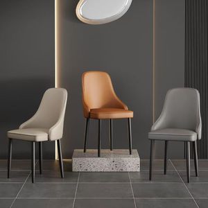 Chaise de salle à manger rembourrée, design moderne et minimaliste, pour la maison, le restaurant, l'hôtel, style nordique, usage adulte - Product Image 2