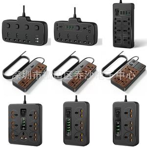 Multiprise avec 2 ports USB A 10A AC100-250V, protection enfant, ignifuge, pour le commerce extérieur - Product Image 2