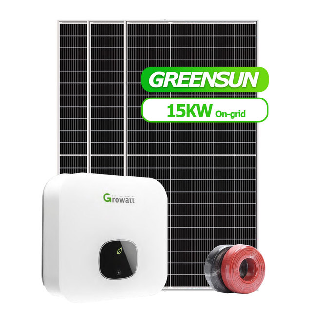 Grid Tied Solar Panel System 10kw 15kw 20kw 30kw 50kw 100kw Solar Energy System on Grid Approved for USA Canada