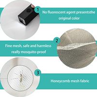 Moustiquaire de lit conique, moustiquaire de plafond pour chambre à coucher, grande surface, anti-moustiques et anti-insectes, décoration de chambre
