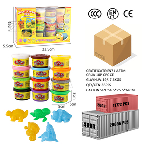 Zhorya 12pcs DIY đầy màu sắc mềm đồ chơi Slime Kit đất sét thủ công thiết lập đồ chơi playdough Slime chơi bột cho trẻ em - Product Image 6