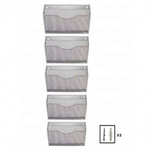 Home and Office 6 Pockets Mesh Wall File Holder Hanging File Folder Organizer with <b>Name</b> <b>Tag</b> Label - Product Image 4