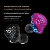 KZ-ZST Headset In-Ear Moving Iron 3.5mm Kontrol Kabel Subwoofer Unit Ganda Tembaga Bebas Oksigen Silikon Kabel 1.2m untuk Ponsel