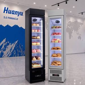 Congélateur vertical ultra-fin de 115 <span class=keywords><strong>litres</strong></span> à refroidissement direct, armoire de congélation autonome pour restaurant, réfrigérateur commercial avec porte vitrée pour la restauration - Product Image 3