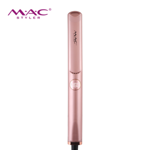 أداة تجعيد الشعر العصرية الوردية MAC بتصميم خاص مع مكواة فرد احترافية سريعة التسخين بشاشة LED للعناية بالجمال في صالونات التجميل - Product Image 3
