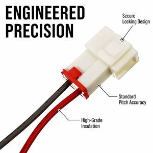 Harness Kabel Elektronik Internal Inti Tembaga Kustom 6.3mm Konektor Betina JST-SH 1.0mm Pitch Jumper Perakitan PCB PVC/PTFE IP66 - Product Image 2