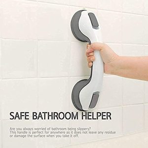 Der Bestseller von guter Qualität Doppelkopf Badezimmer Vakuum Saugnapf Dusch griff Saug Haltegriff für Sicherheits zubehör - Product Image 1