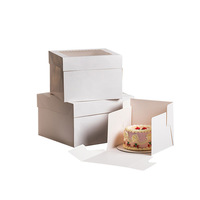 Cajas de Embalaje con Impresión Personalizada de Alta Calidad, Cajas de Regalo de Papel para Repostería, Cajas para Dulces y Pasteles con Ventana y Asa