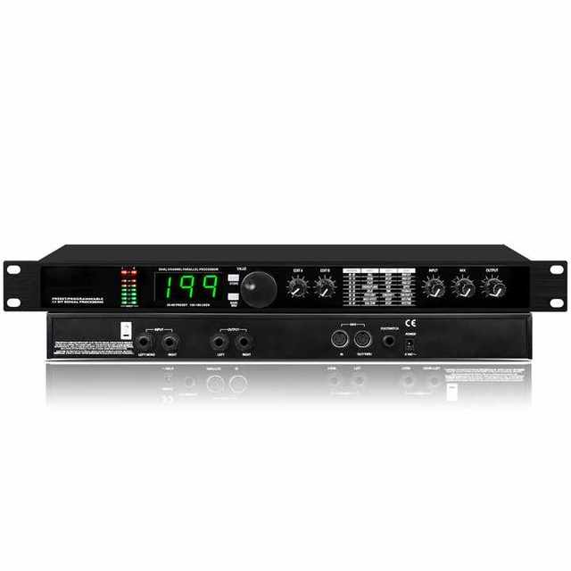 Professional Digital Reverb and Multi Effect Dsp Processor with 200 Programs Equalizer Vocal Digital Dsp Audio Processor