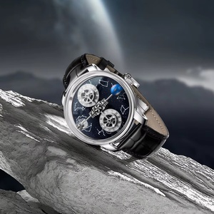 Relojes PINDU, Nuevo Modelo Mecánico con Diseño de Cuerpo Celeste y Doce Constelaciones, Cristal de Zafiro, Caja de Acero Inoxidable, Resistente al Agua 3BAR - Product Image 3