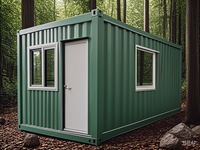 Cabine portable modulaire à 2 chambres, belle maison conteneur inspirée du Costa Rica pour la construction au Koweït