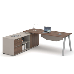 Bureau <span class=keywords><strong>de</strong></span> direction extensible en forme <span class=keywords><strong>de</strong></span> <span class=keywords><strong>L</strong></span> moderne <span class=keywords><strong>de</strong></span> luxe avec garantie <span class=keywords><strong>de</strong></span> 10 ans - Product Image 1