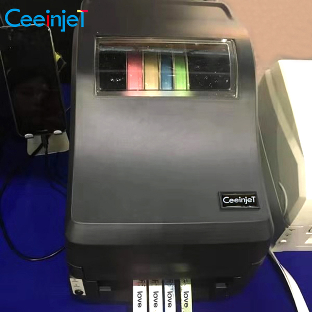 New Commercial Professional Automatic Desktop High-Speed Thermal Transfer Label Printer Sticker Machine Four-Row Satin Ribbon