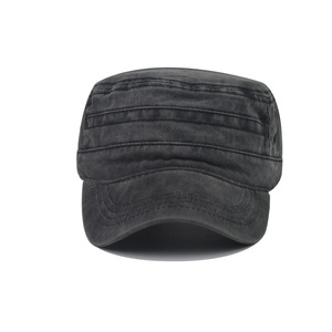 Flat Top rửa bông Cadet cap điều chỉnh cổ điển Mũ bóng chày tùy chỉnh thêu chiến thuật ngoài trời tuần tra mũ nón - Product Image 3